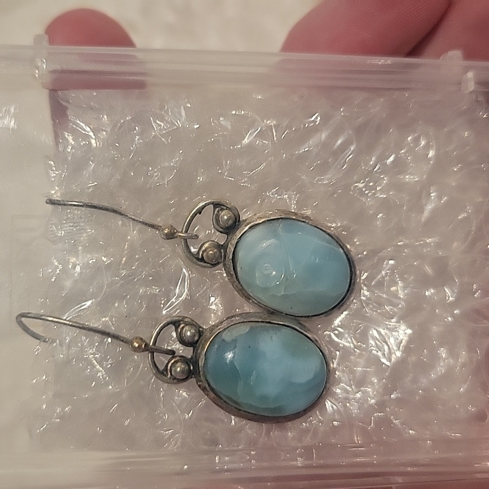 Antique Larimar earrings